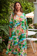 HAVEN Isola Tiered Maxi Dress CAPRI