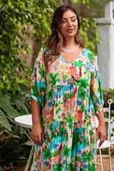 HAVEN Isola Tiered Maxi Dress CAPRI