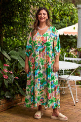 HAVEN Isola Tiered Maxi Dress CAPRI