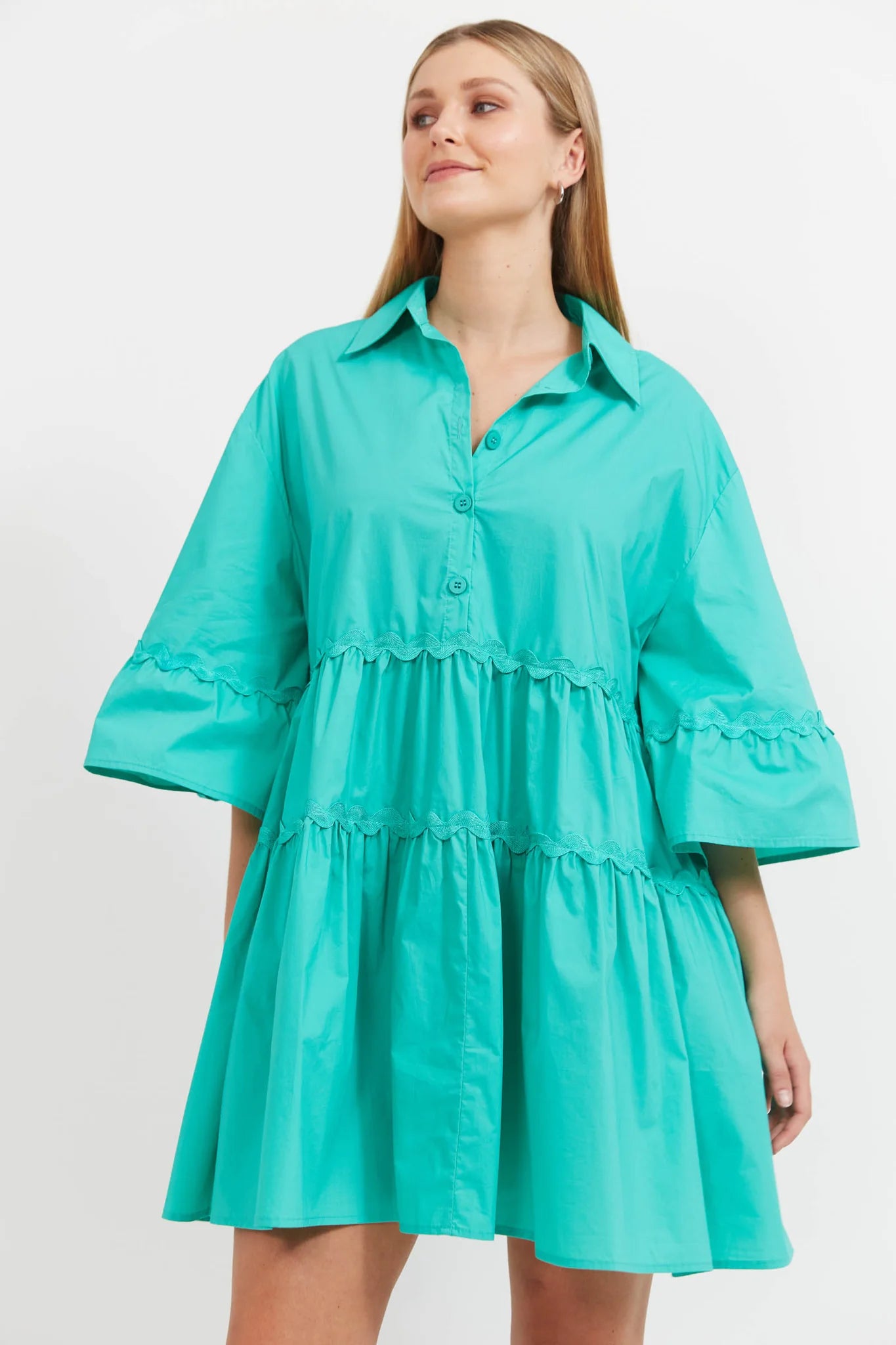 HAVEN Brasilia Relaxed Dress MINT