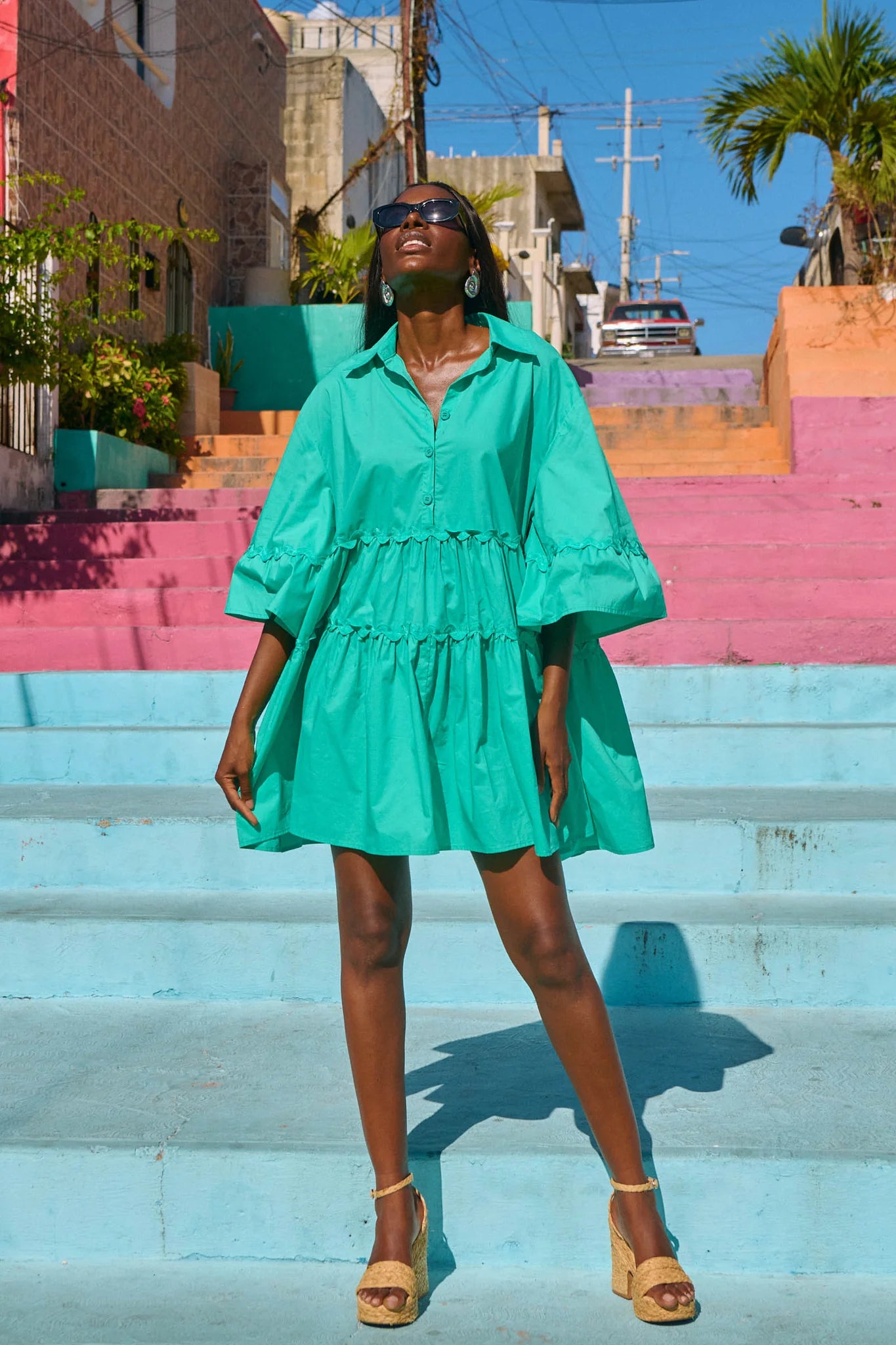 HAVEN Brasilia Relaxed Dress MINT