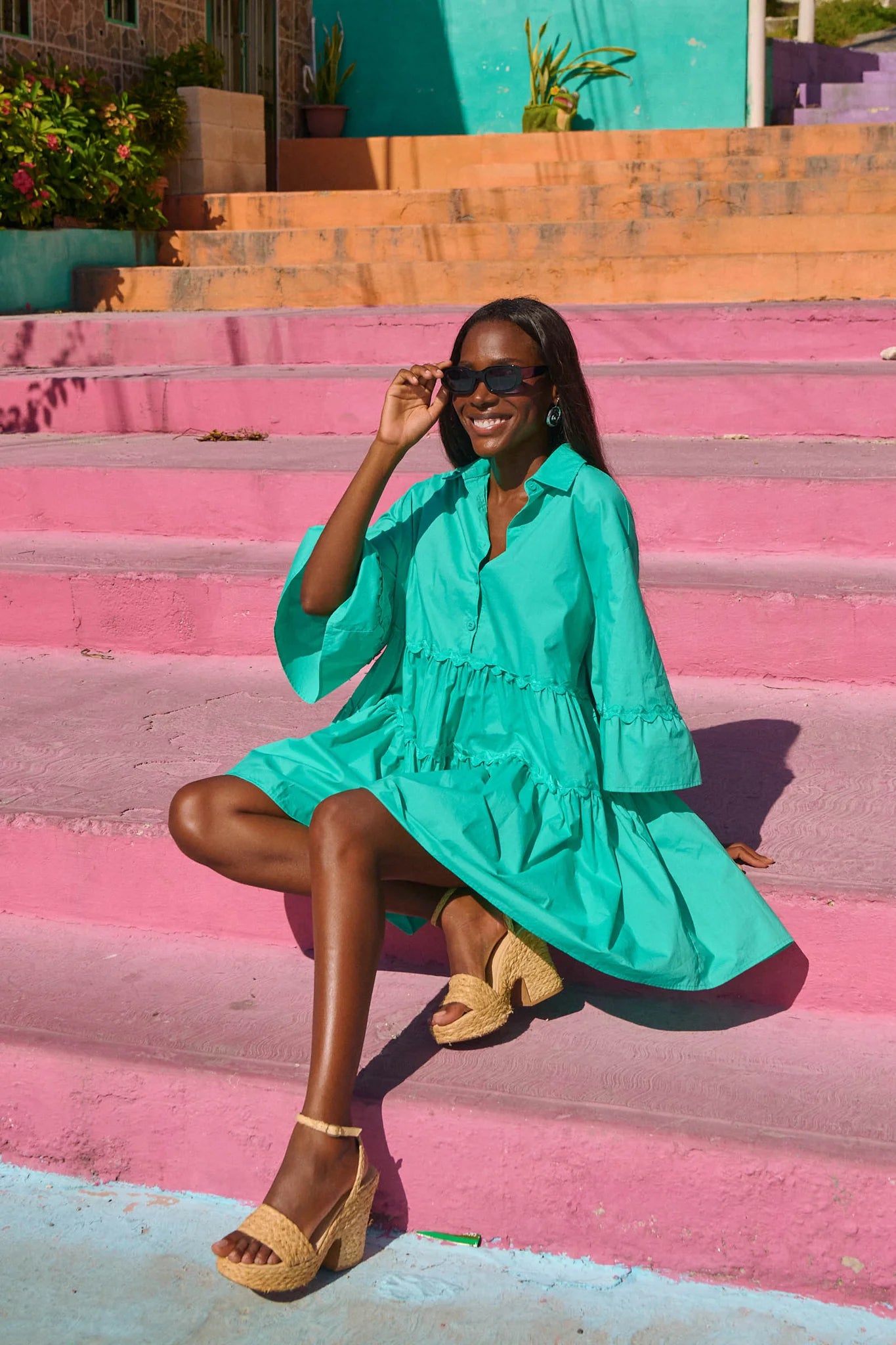 HAVEN Brasilia Relaxed Dress MINT