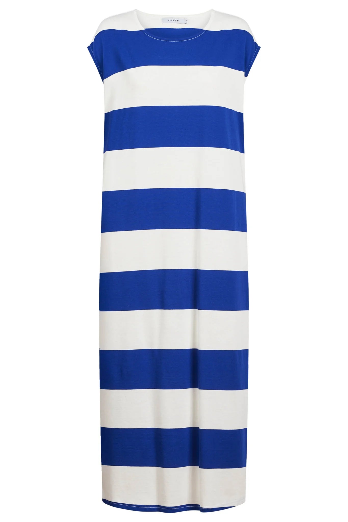 HAVEN Jardin Stripe Tshirt Dress AZUL