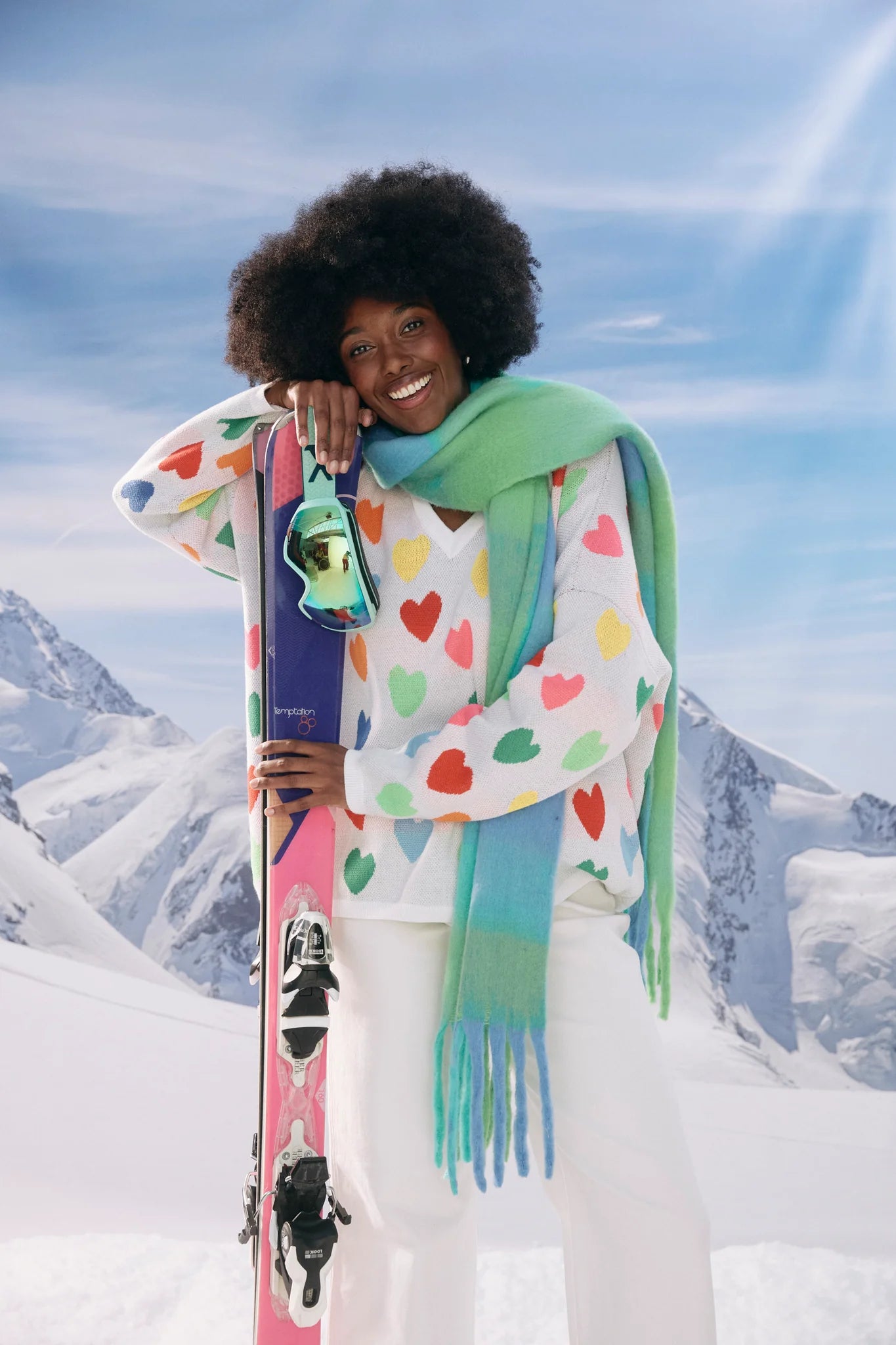 HAVEN Niseko Check Scarf GREEN