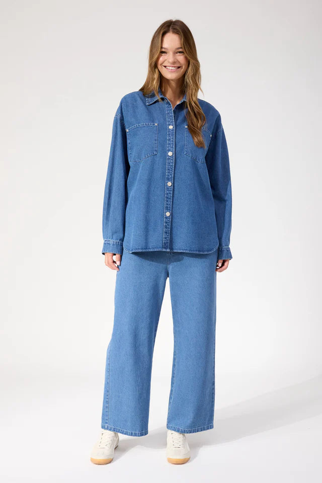 HAVEN Denver Denim Shirt BLUE