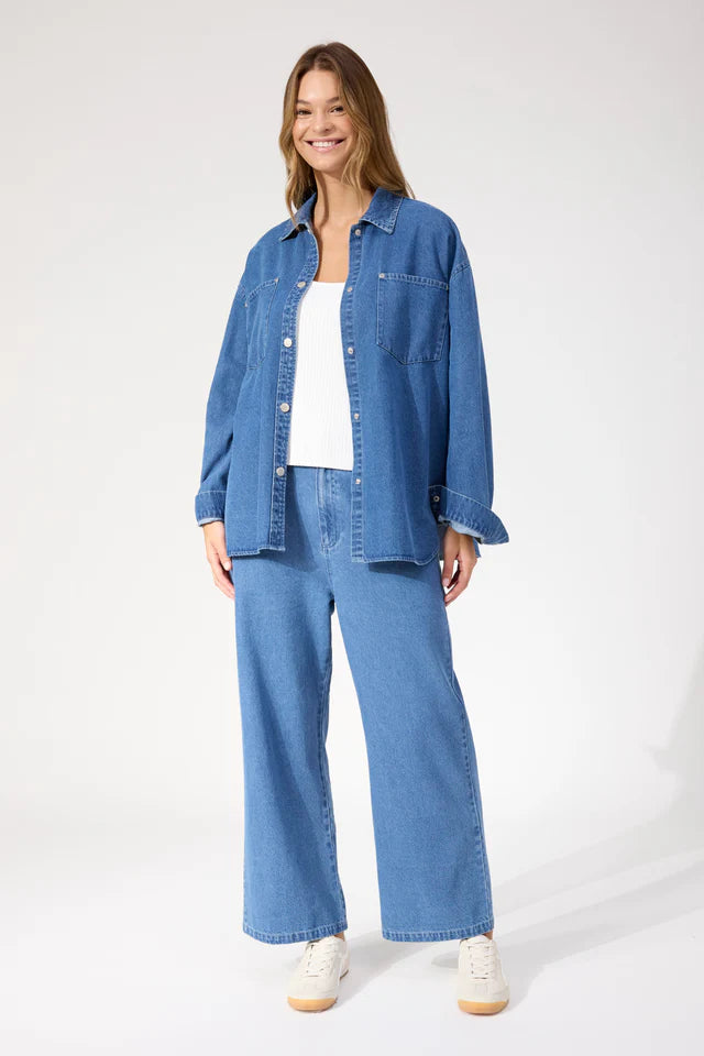 HAVEN Denver Denim Shirt BLUE