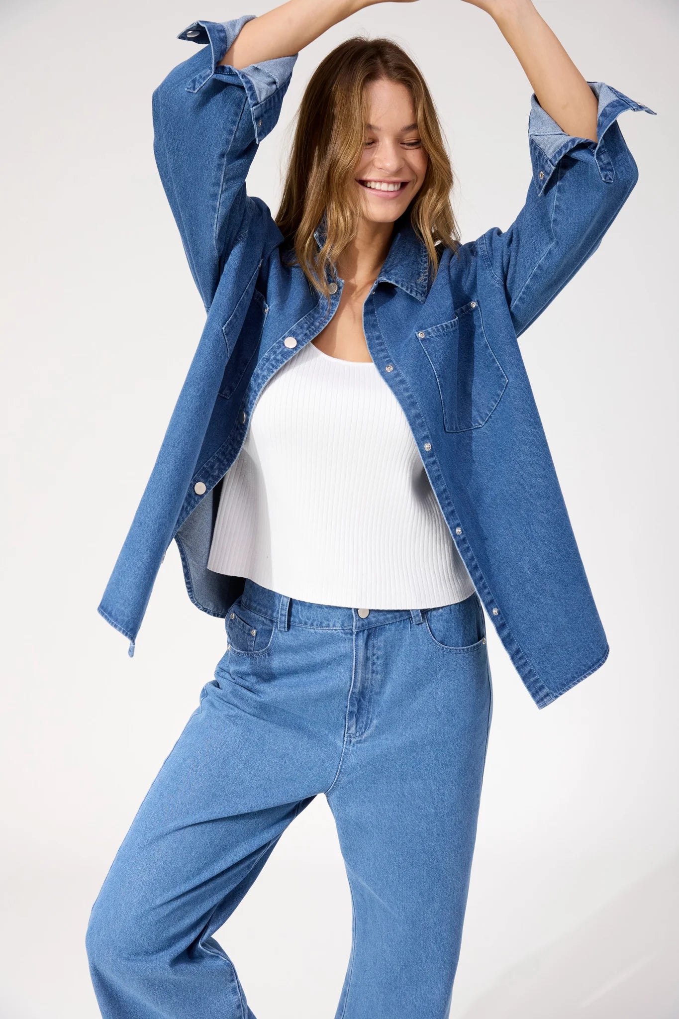 HAVEN Denver Denim Shirt BLUE