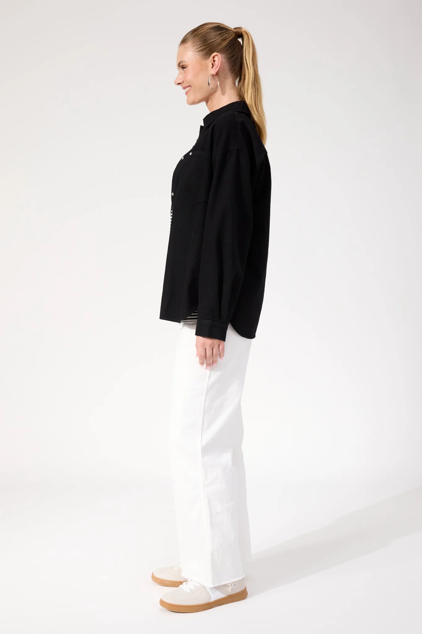 HAVEN Denver Denim Shirt BLACK