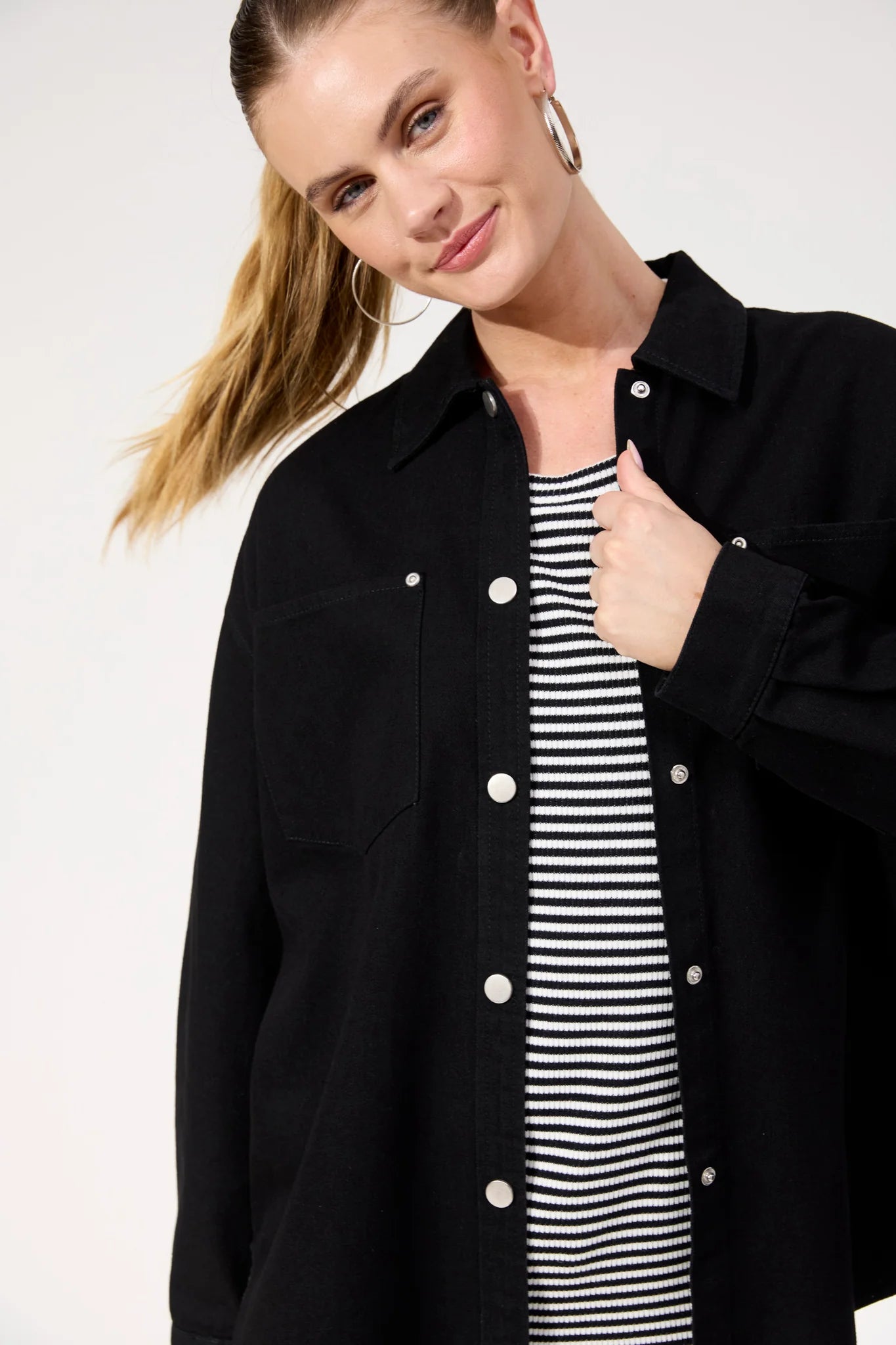 HAVEN Denver Denim Shirt BLACK