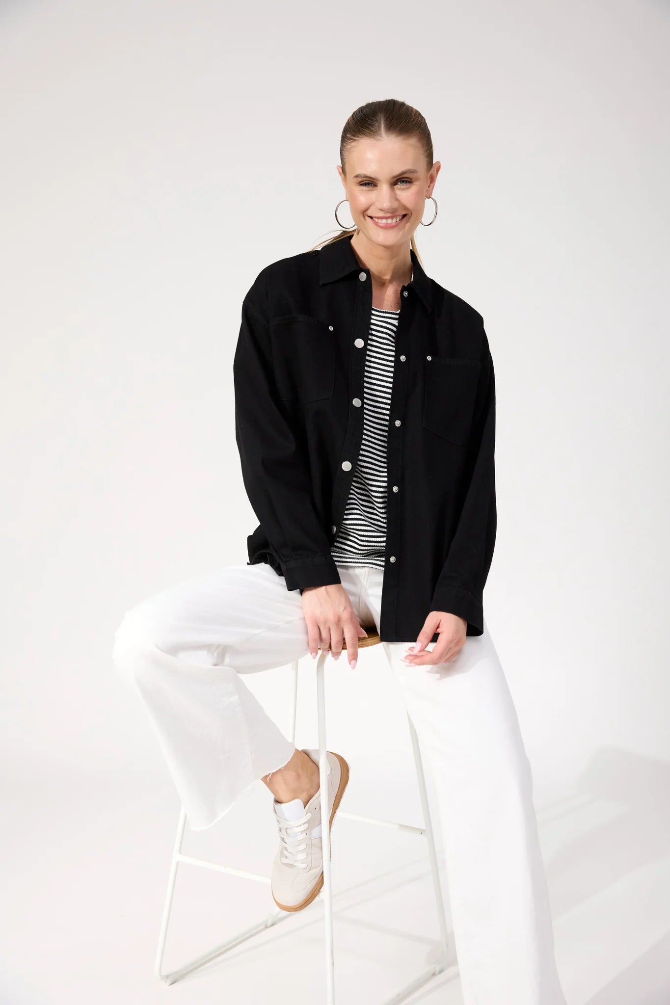 HAVEN Denver Denim Shirt BLACK