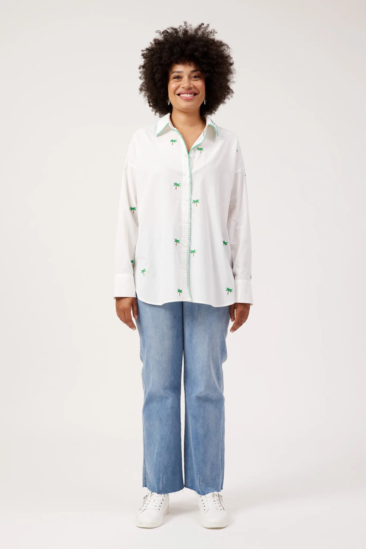 HAVEN Mauritius Embroidered Shirt WHITE