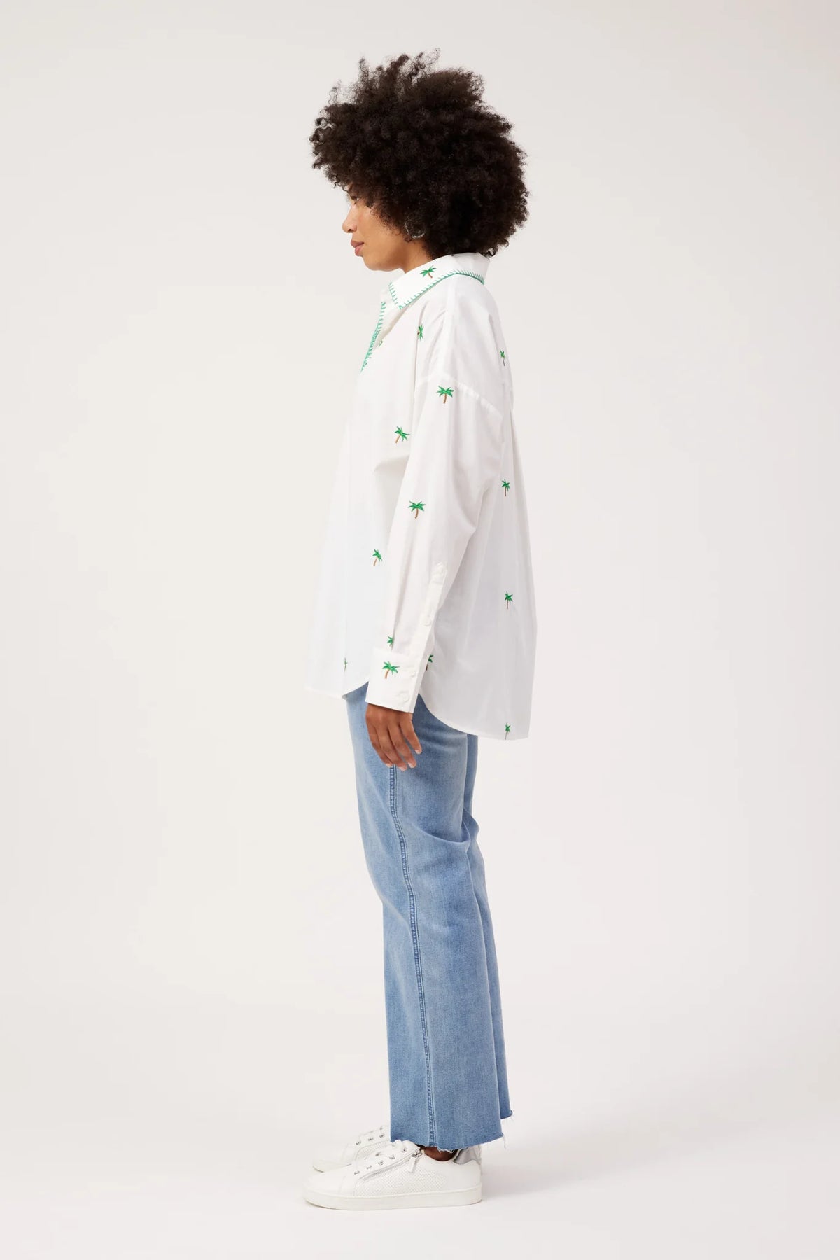HAVEN Mauritius Embroidered Shirt WHITE