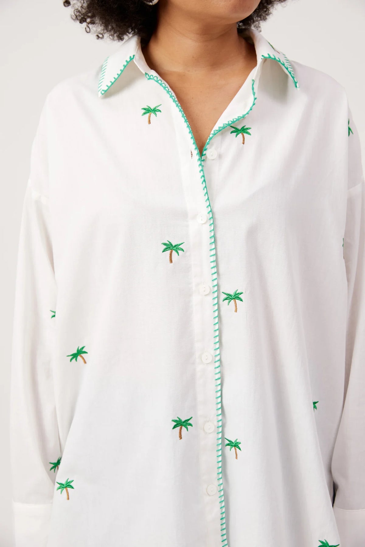 HAVEN Mauritius Embroidered Shirt WHITE