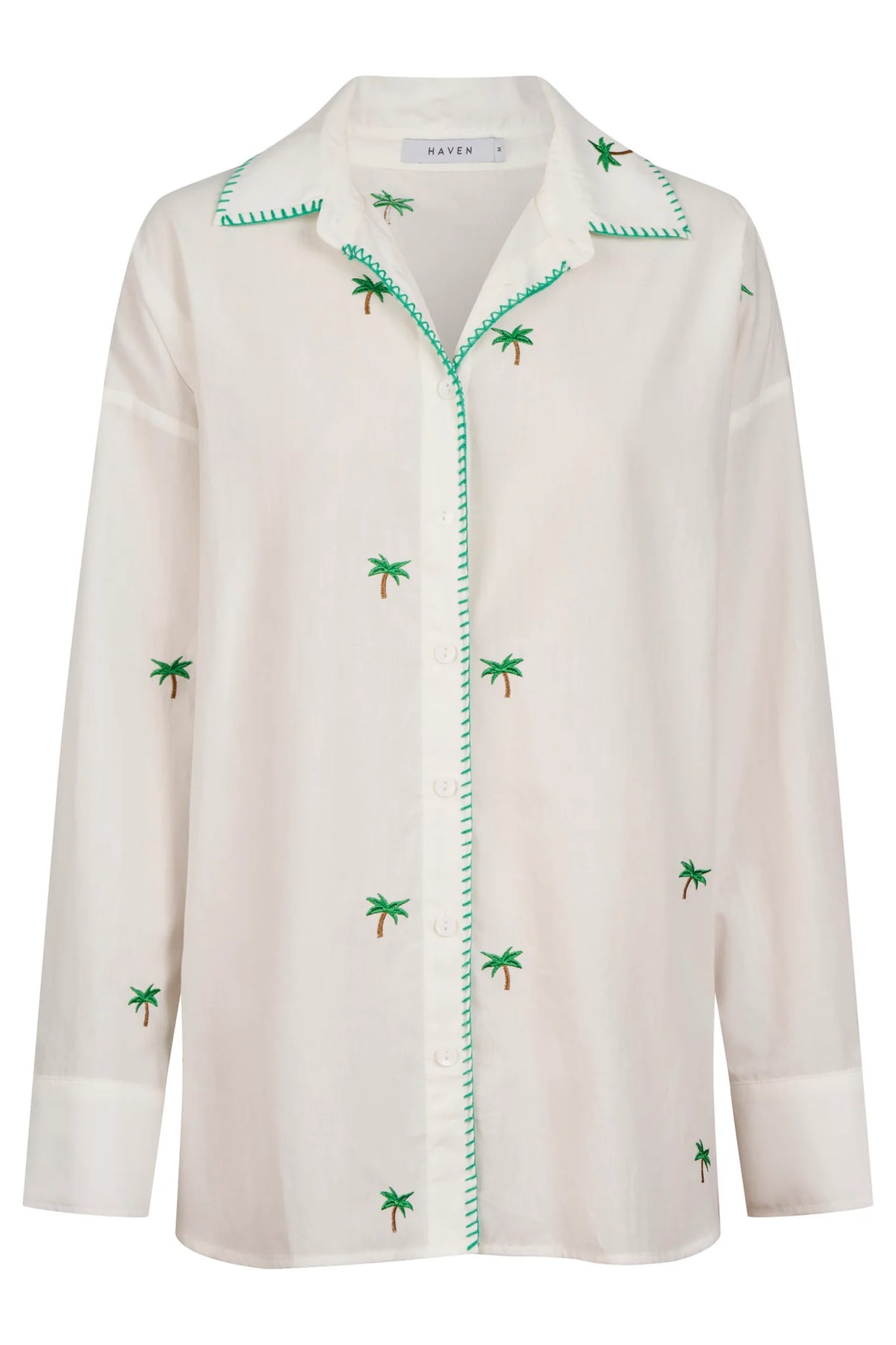 HAVEN Mauritius Embroidered Shirt WHITE
