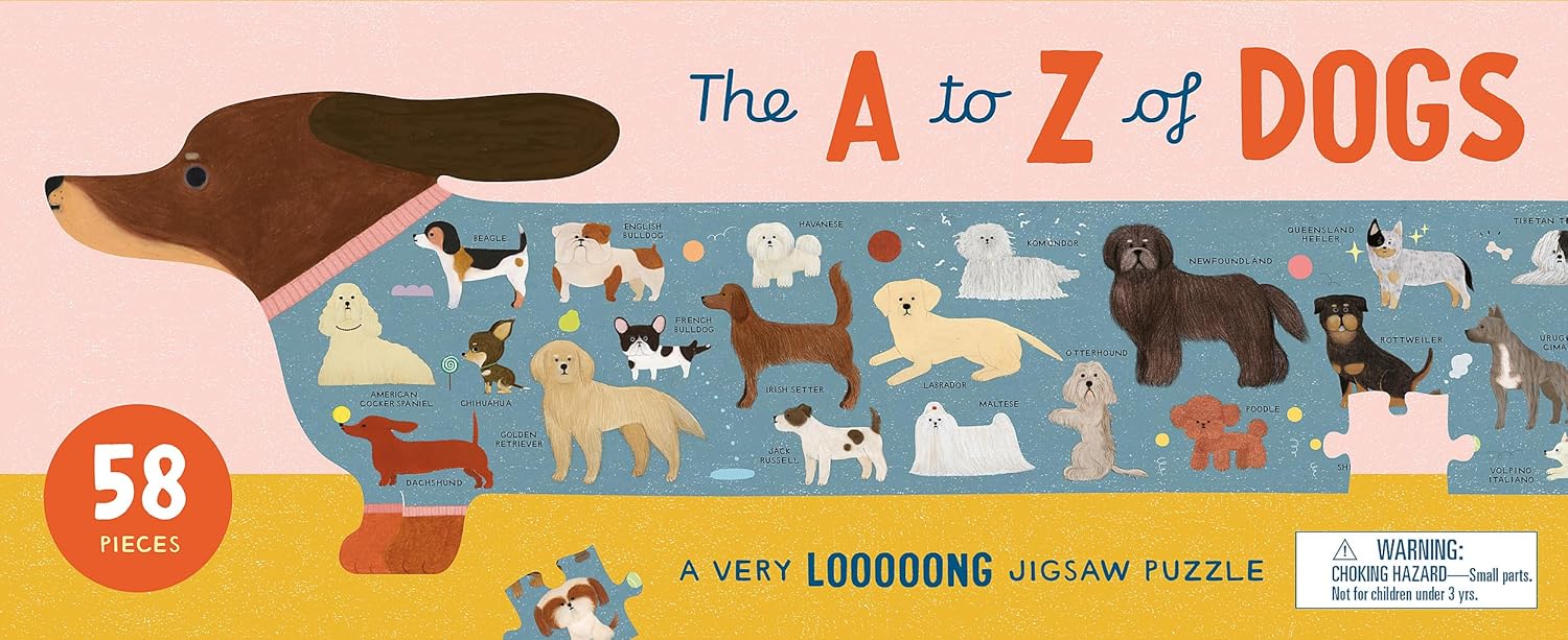 A to Z of Dogs - A Very Long Jigsaw Puzzle