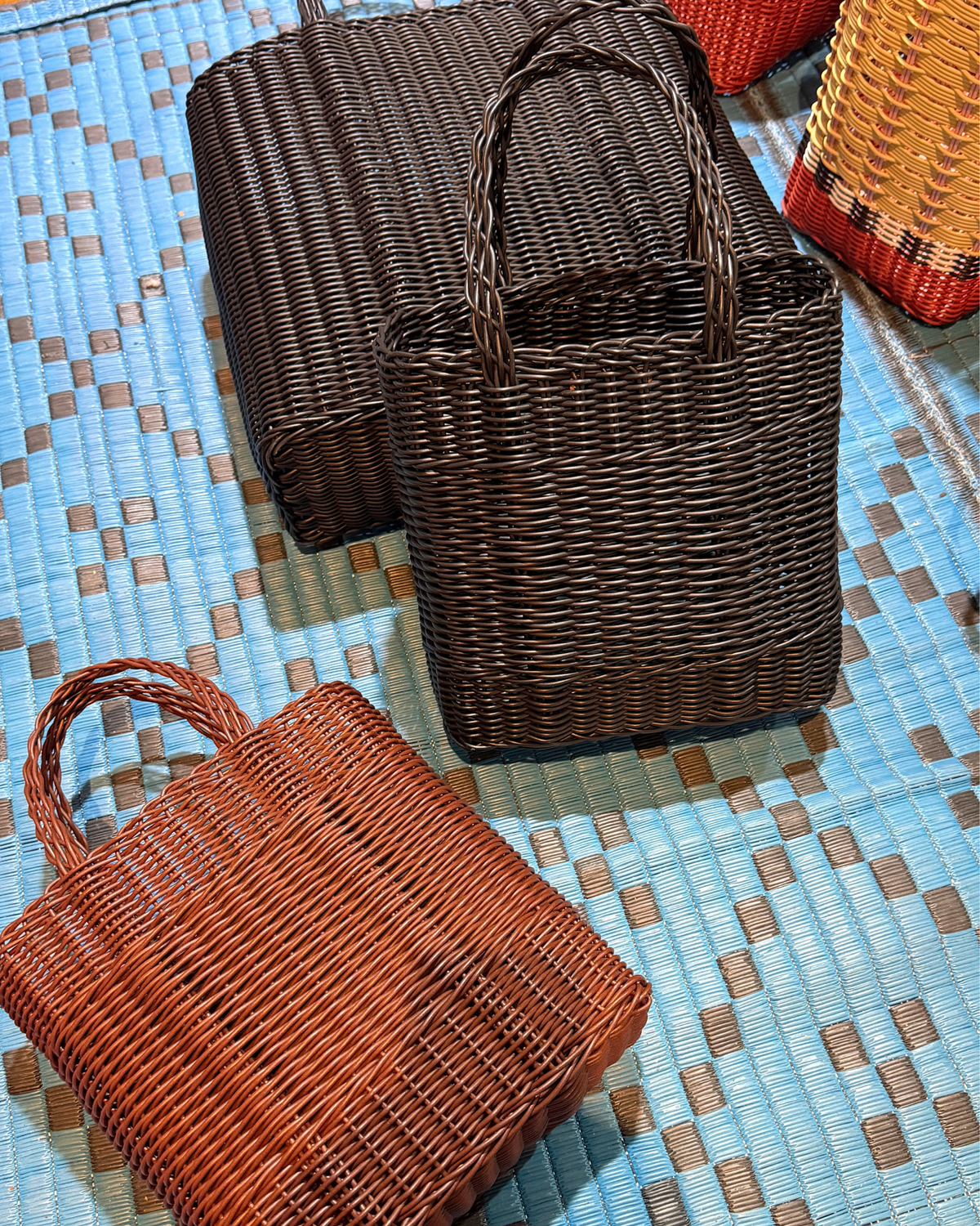 Mira Briefcase Bag Basket BLACK