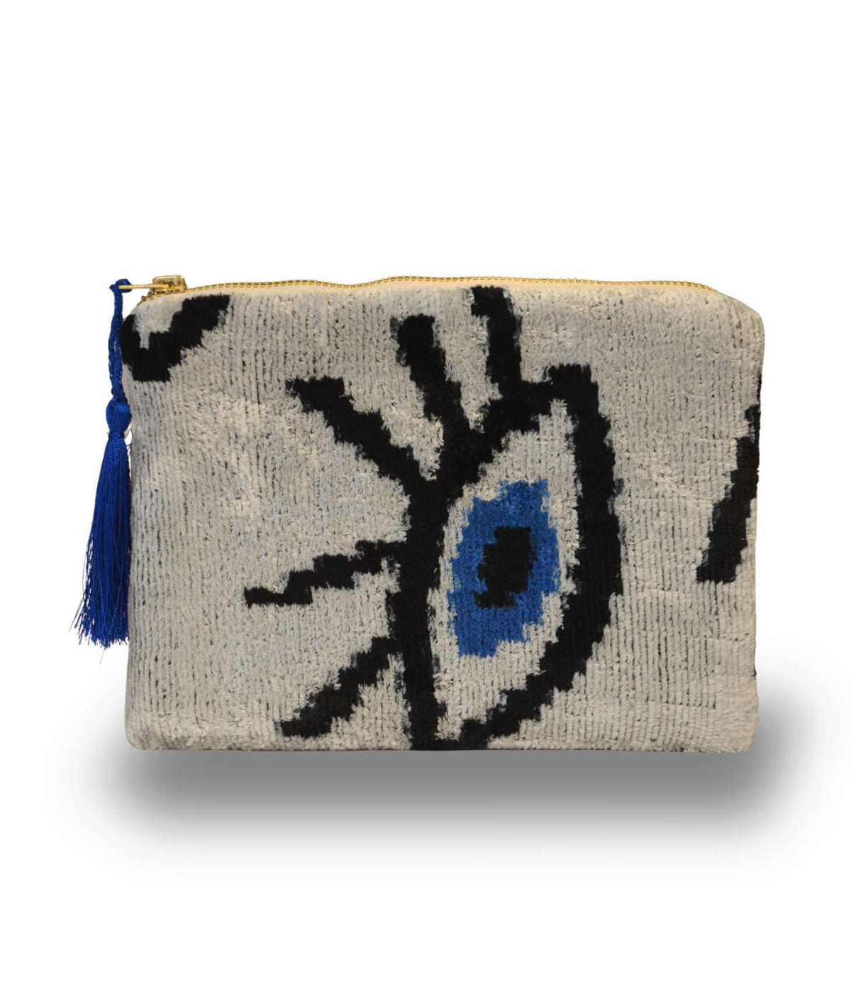 PATARA Ikat Velvet Pouch EVIL EYE