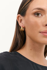 Twisted Hoop Earrings MATT GOLD