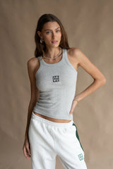 ARAMINTA Monogram Tank GREY MARLE