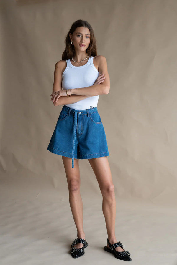 ARAMINTA Jolie Denim Short DARK BLUE