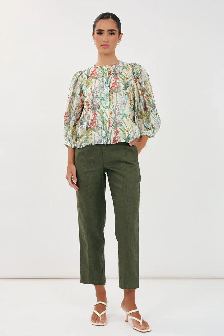 Lauren Floral 3/4 Sleeve Blouse