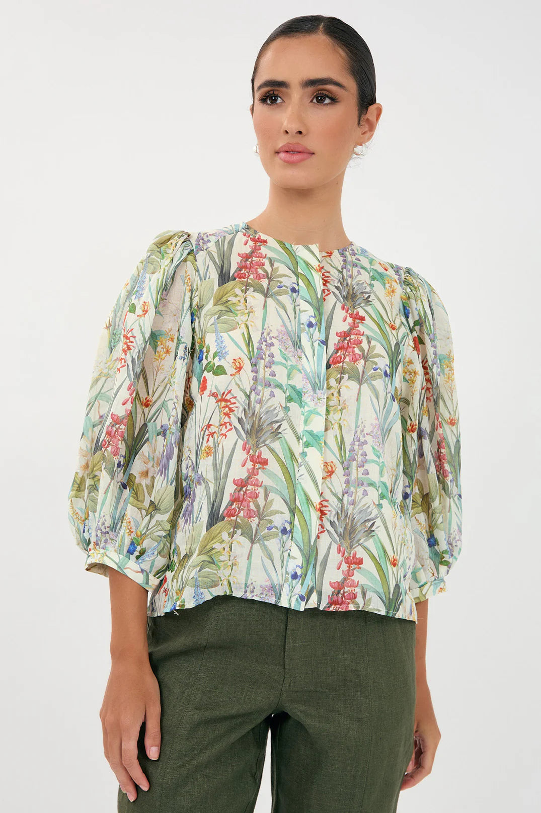 Lauren Floral 3/4 Sleeve Blouse