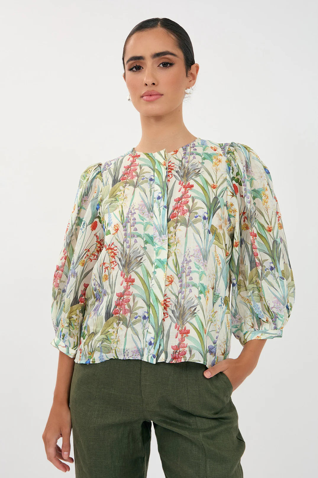 Lauren Floral 3/4 Sleeve Blouse