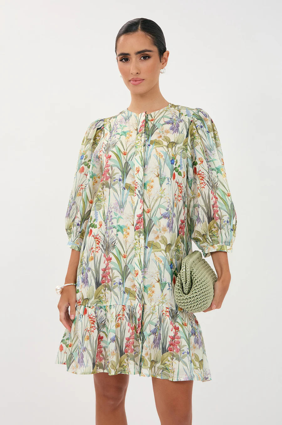 Lauren Floral Ramie Dress