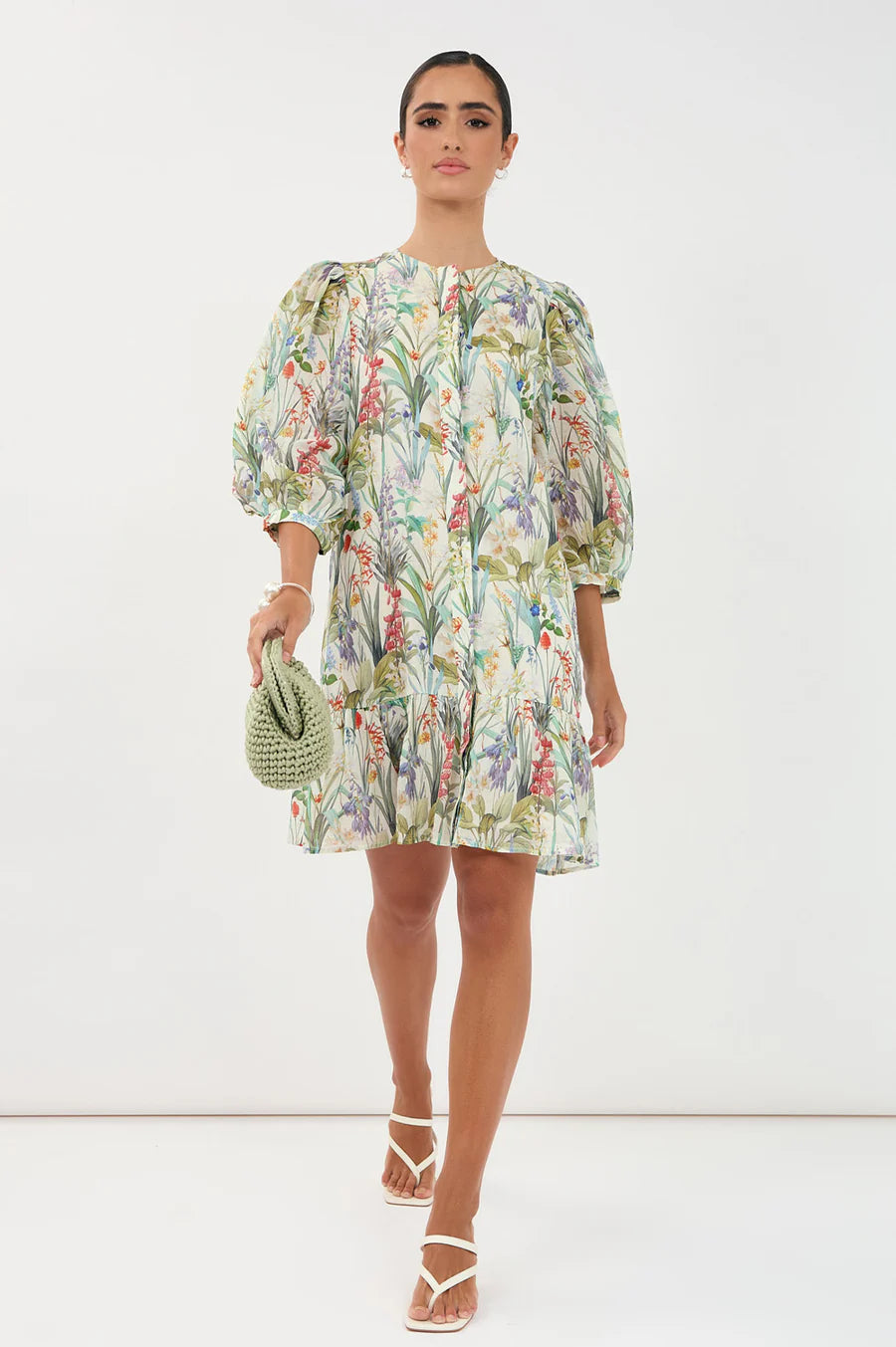 Lauren Floral Ramie Dress