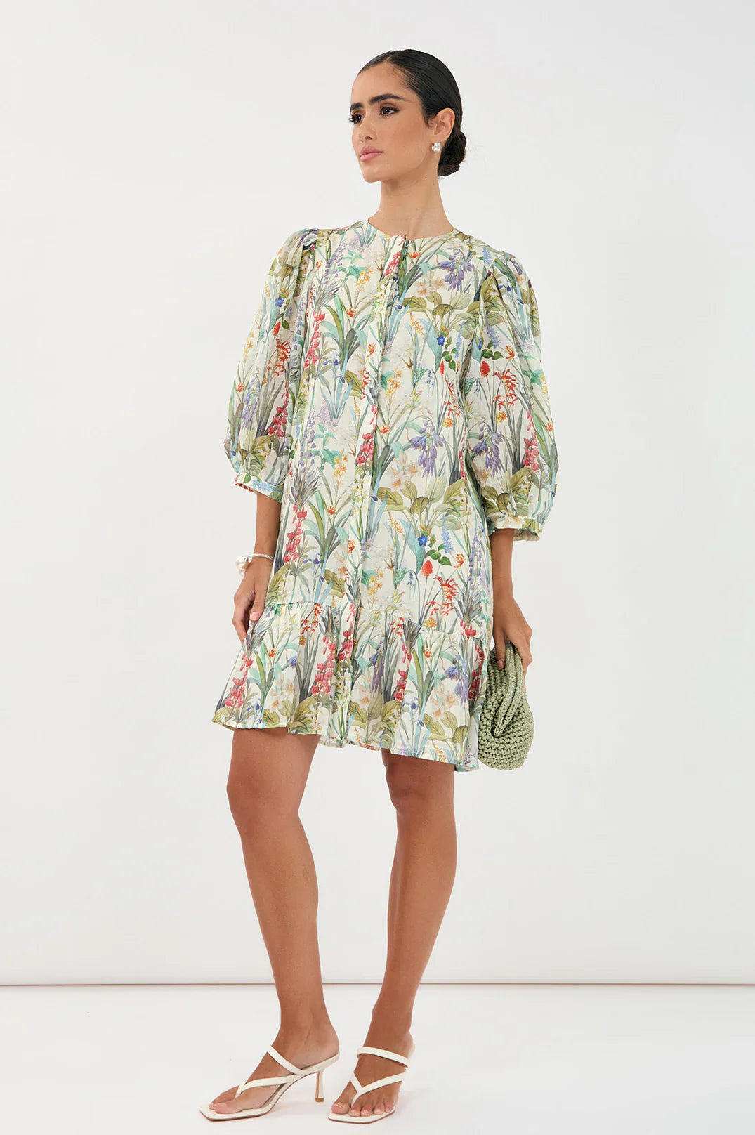 Lauren Floral Ramie Dress