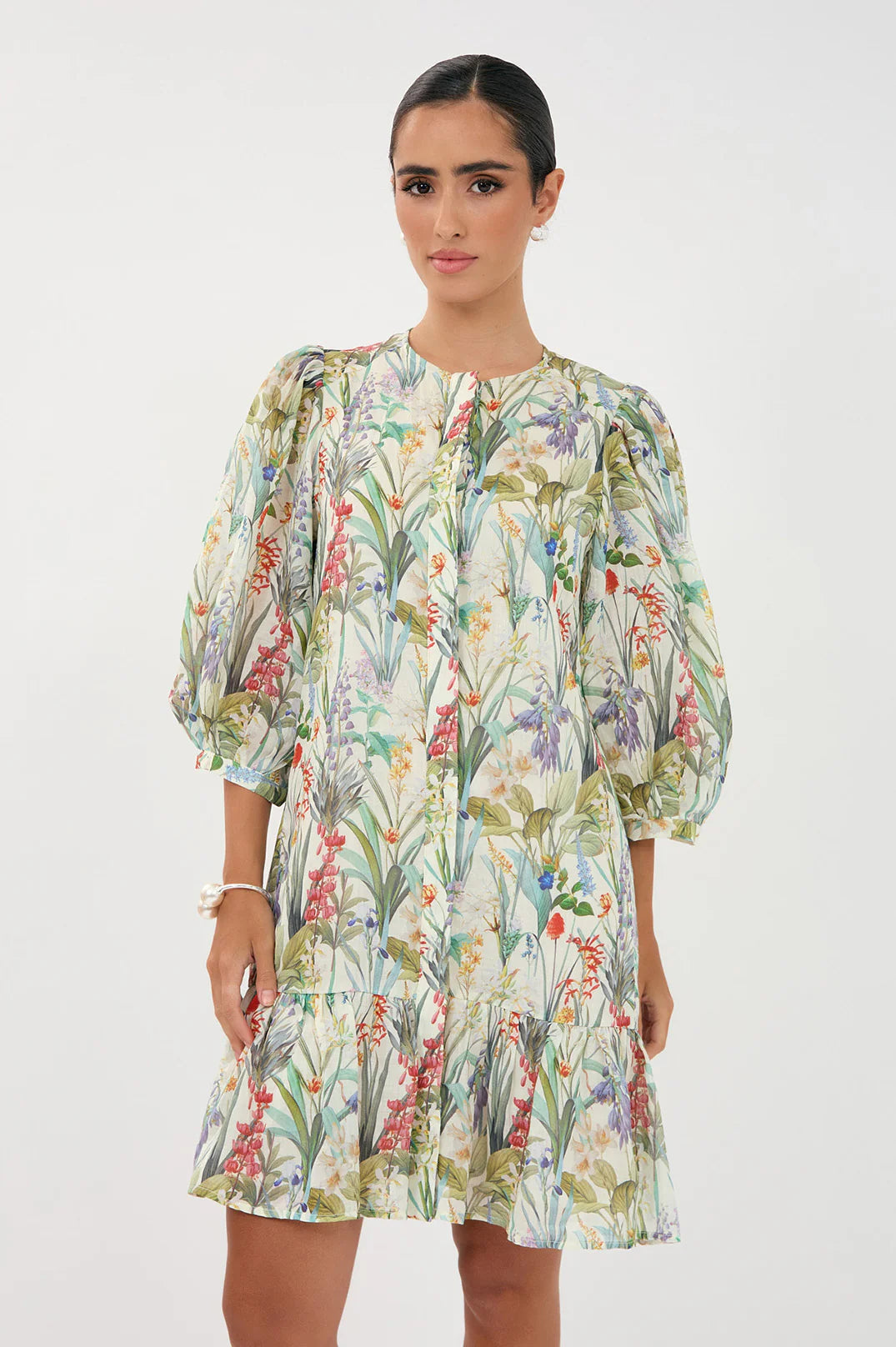 Lauren Floral Ramie Dress