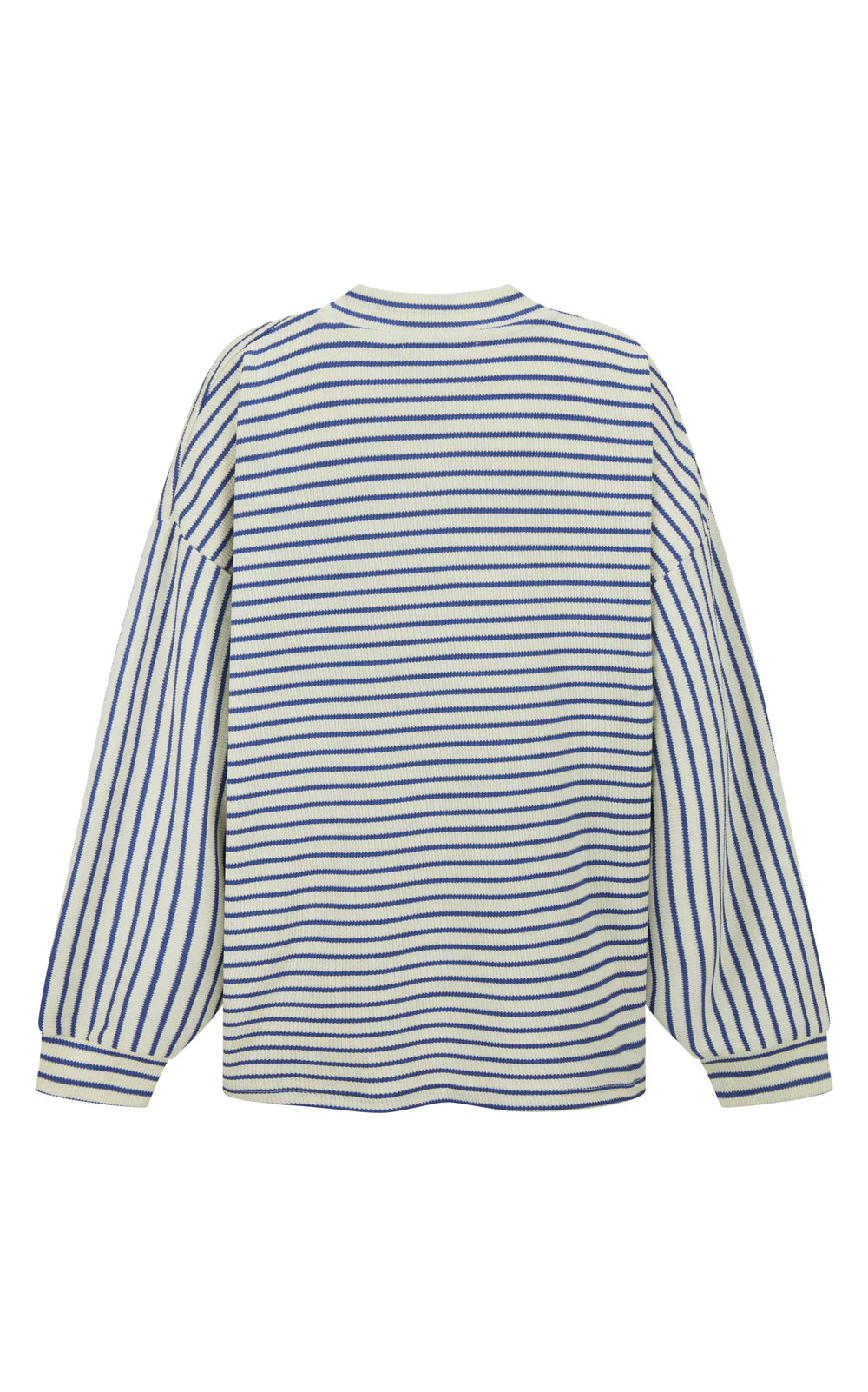 ARAMINTA JAMES Waffle Long Sleeve Top DARK NAVY