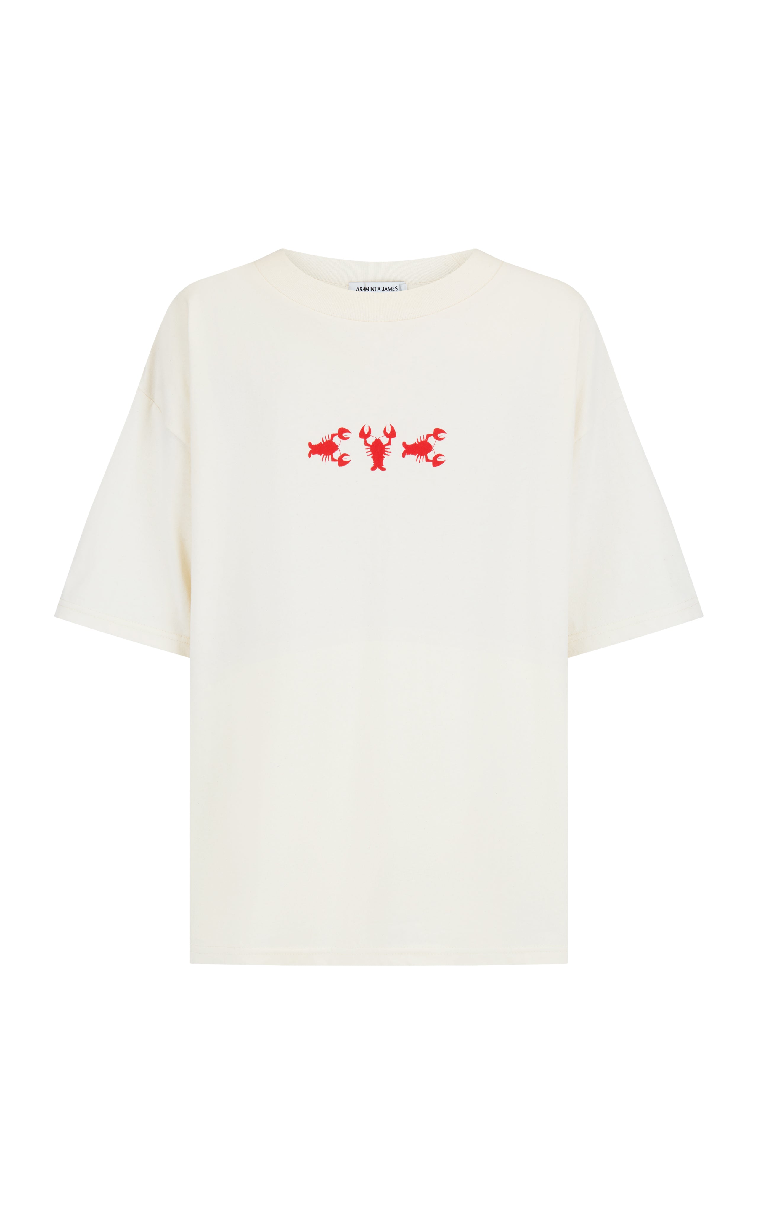 AJ Lobster Oversized Tee NATURAL