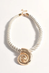 AD Spiral Shell Cord Necklace