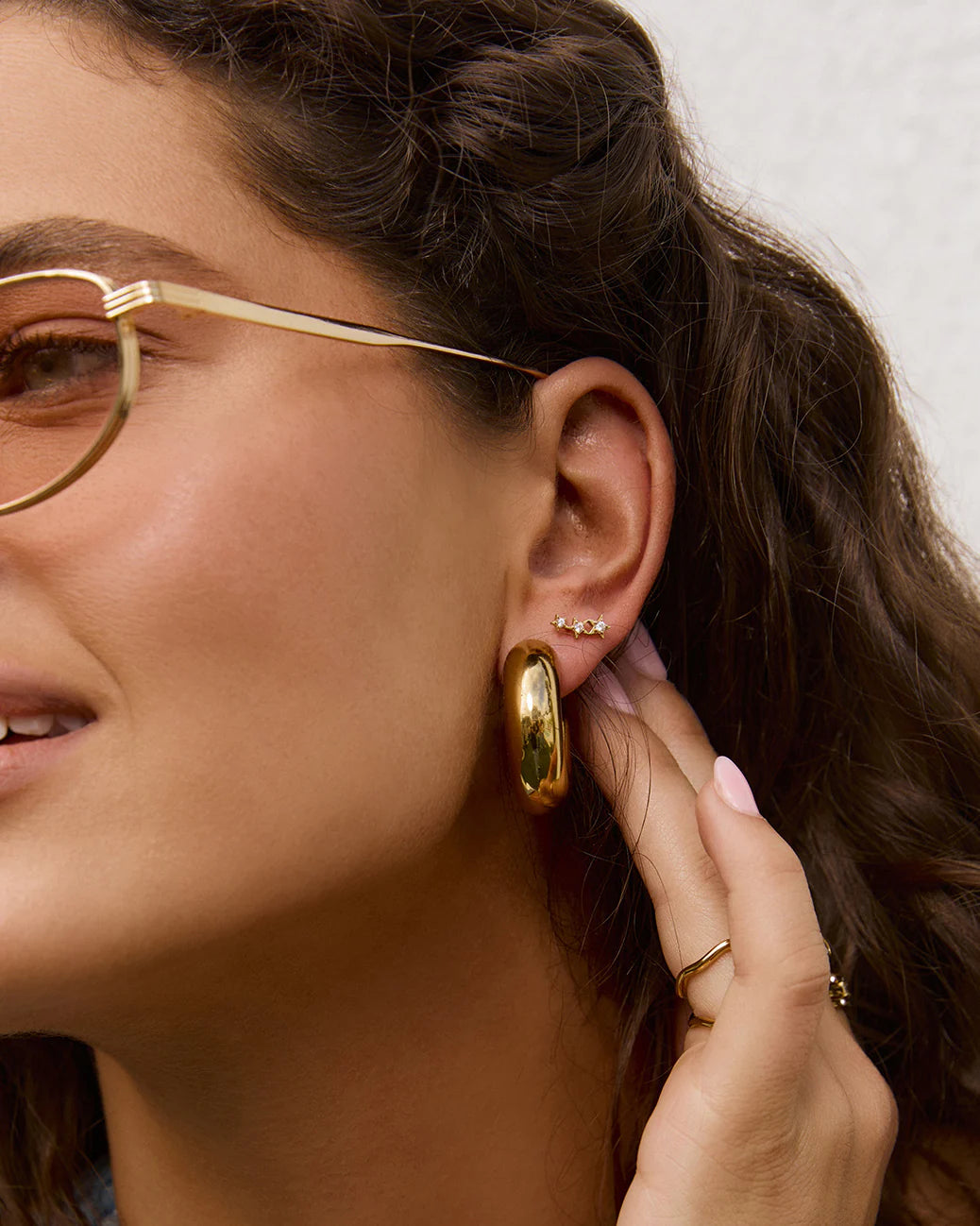 Arms of Eve Astra Triple Star Earrings