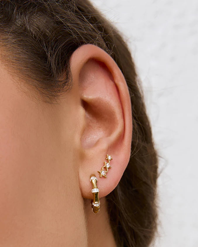 Arms of Eve Astra Triple Star Earrings