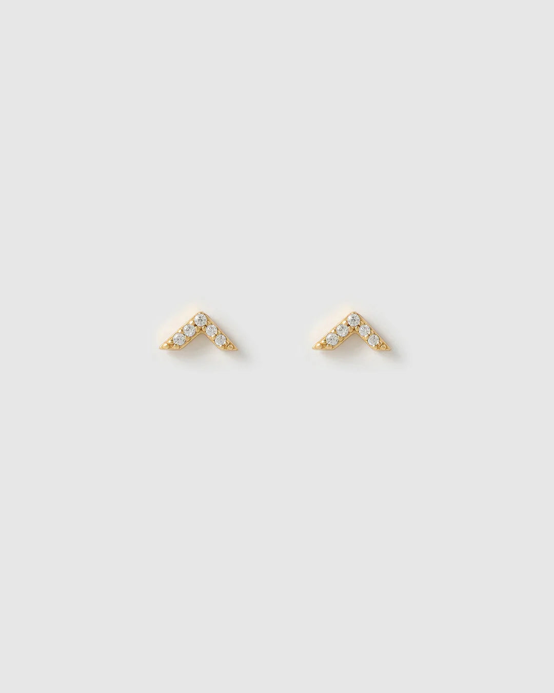 Arms of Eve Arrow and Zircon Studs GOLD