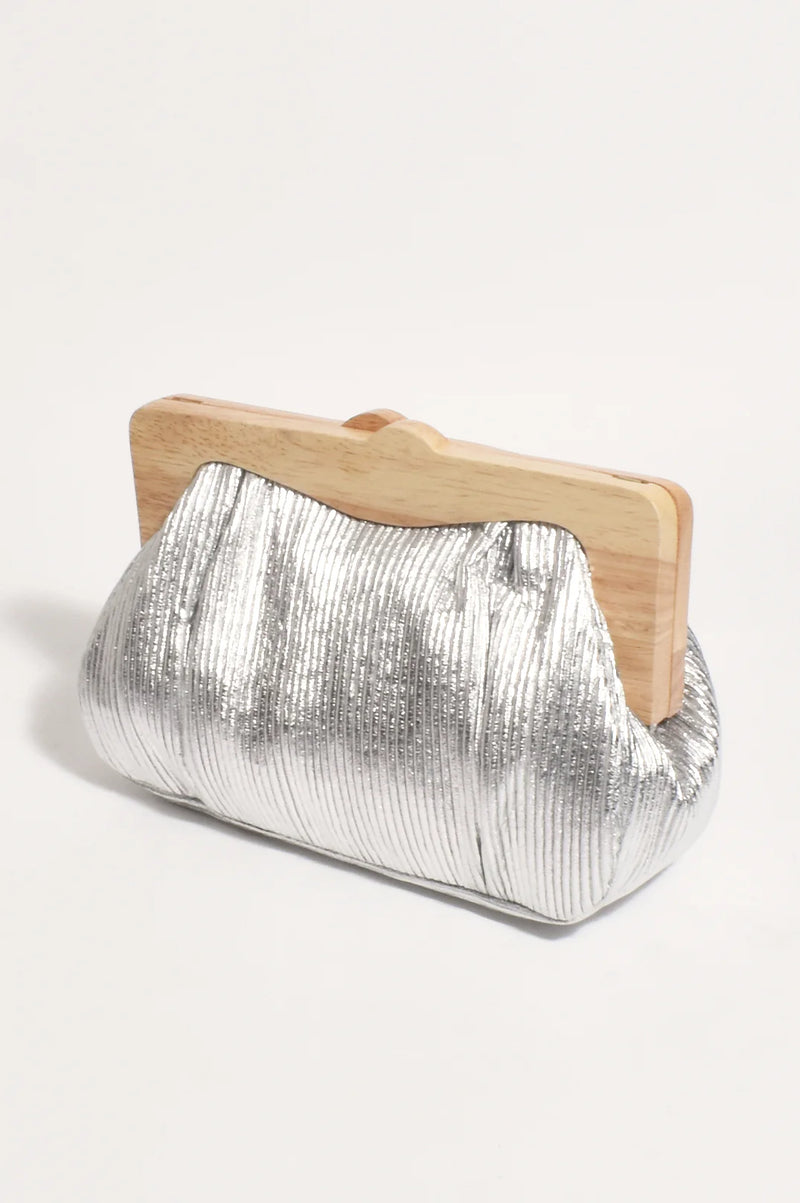 AD Mira Metallic Clutch SILVER