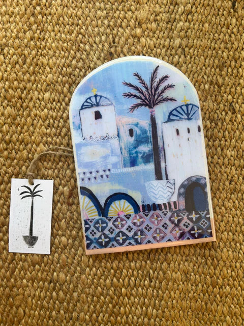 SUE FANTINI Large Arch Tile AEGEAN BLUE
