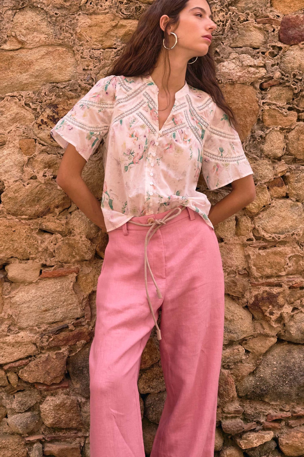 ZOE KRATZMANN Pulse Top PAINTERLY BLOOM
