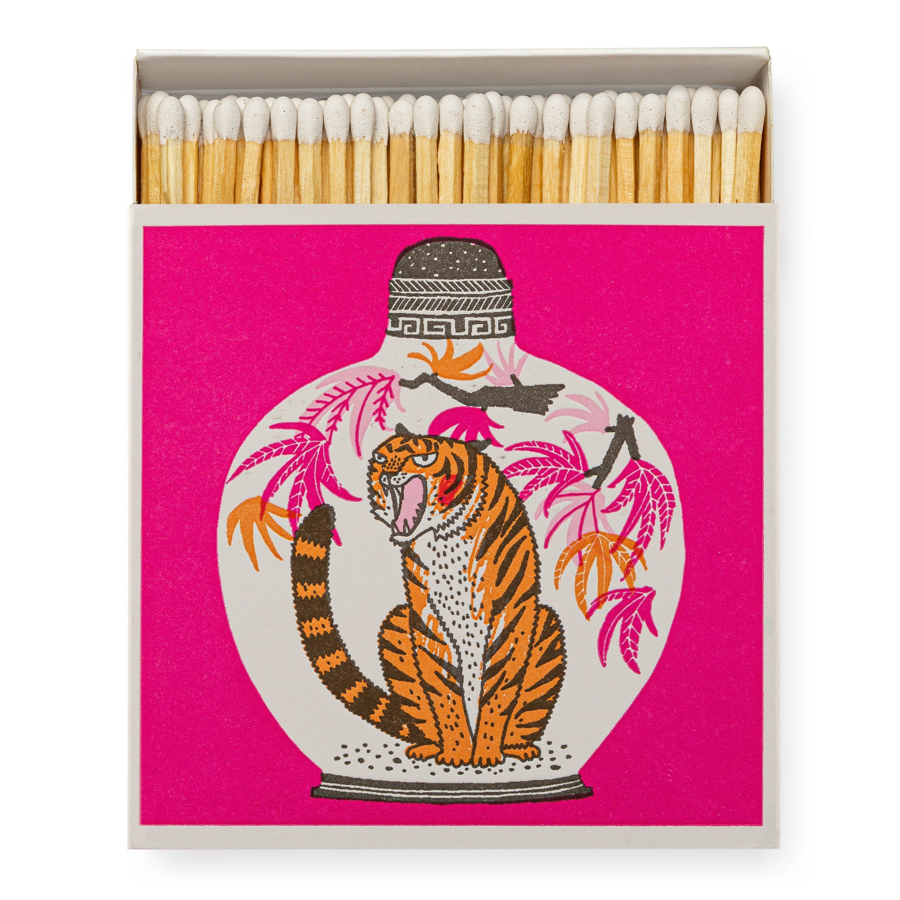 ARCHIVIST Square Box Matches PINK TIGER
