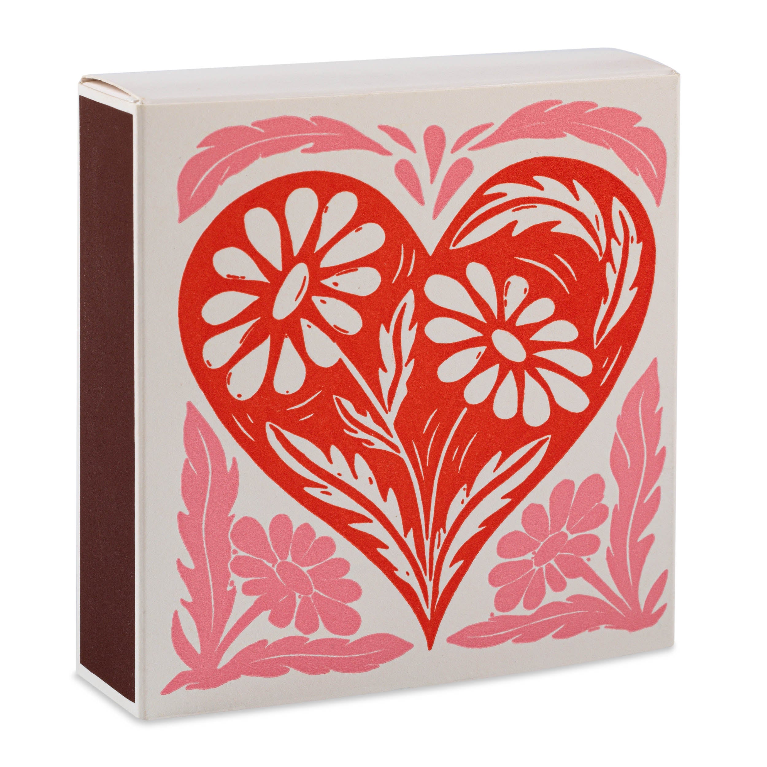 ARCHIVIST Square Box Matches BOTANICAL HEART
