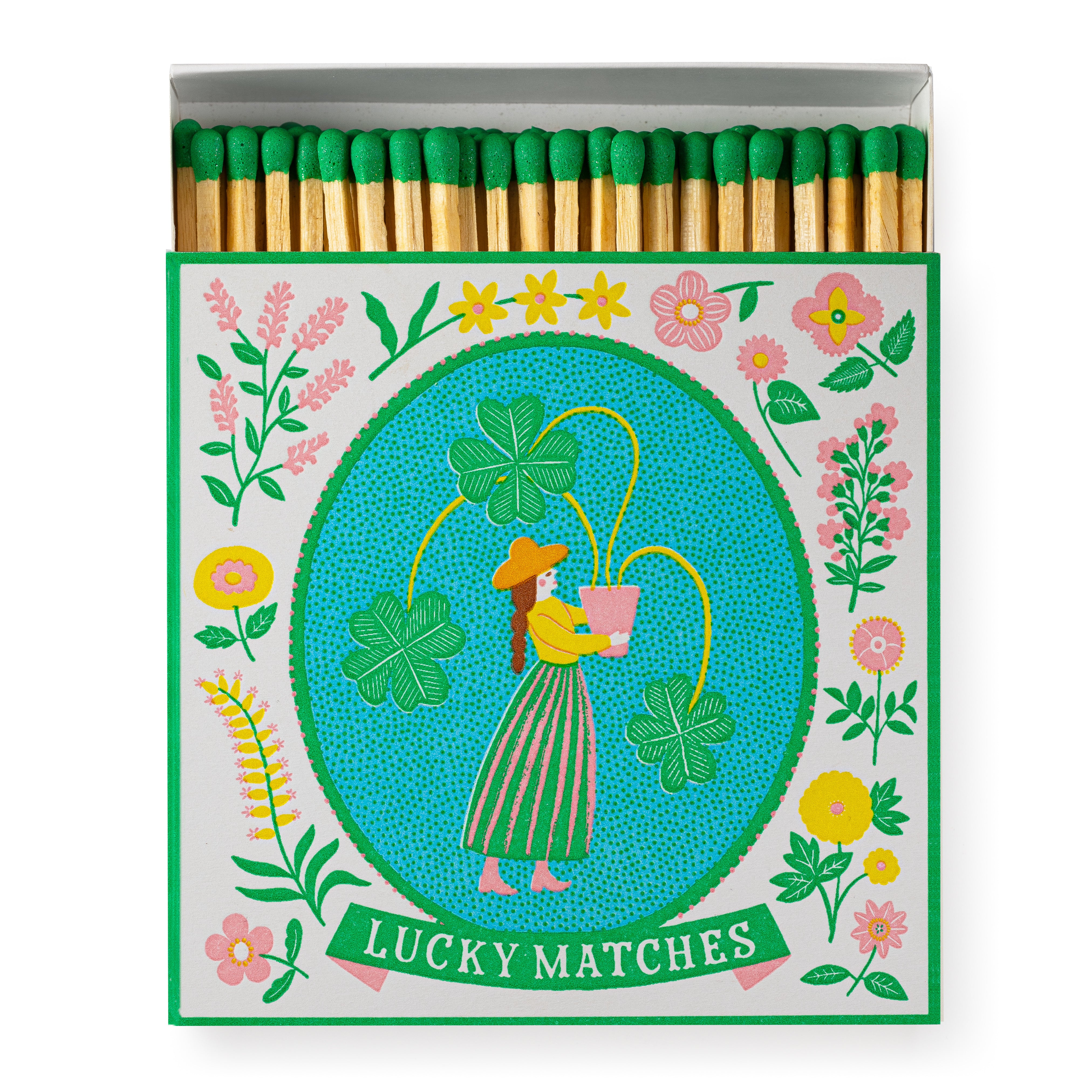 ARCHIVIST Square Box Matches LUCKY