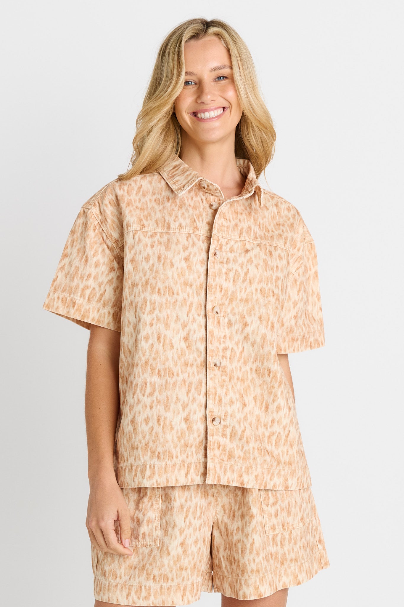 BETTY BASICS Quinn Shirt OCELOT
