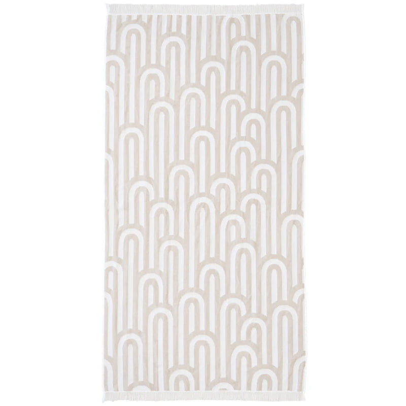 BAMBURY Hilo Beach Towel ARCADE SAND