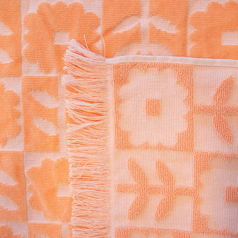 BAMBURY Hilo Beach Towel BLOOM PEACH