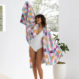 BAMBURY Beach Blanket SORBET CHECK