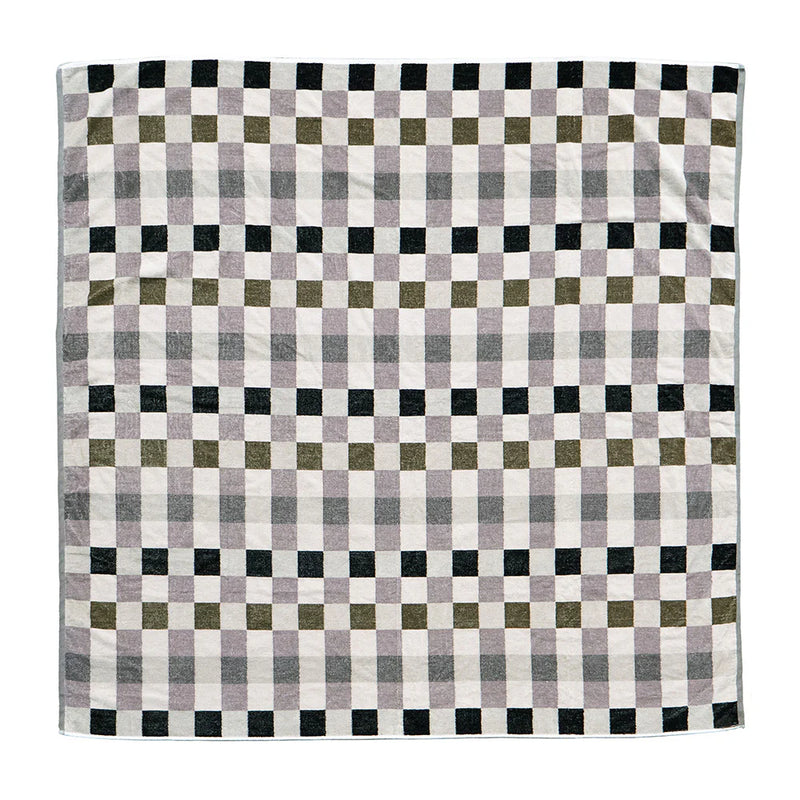 BAMBURY Beach Blanket TRUFFLE CHECK