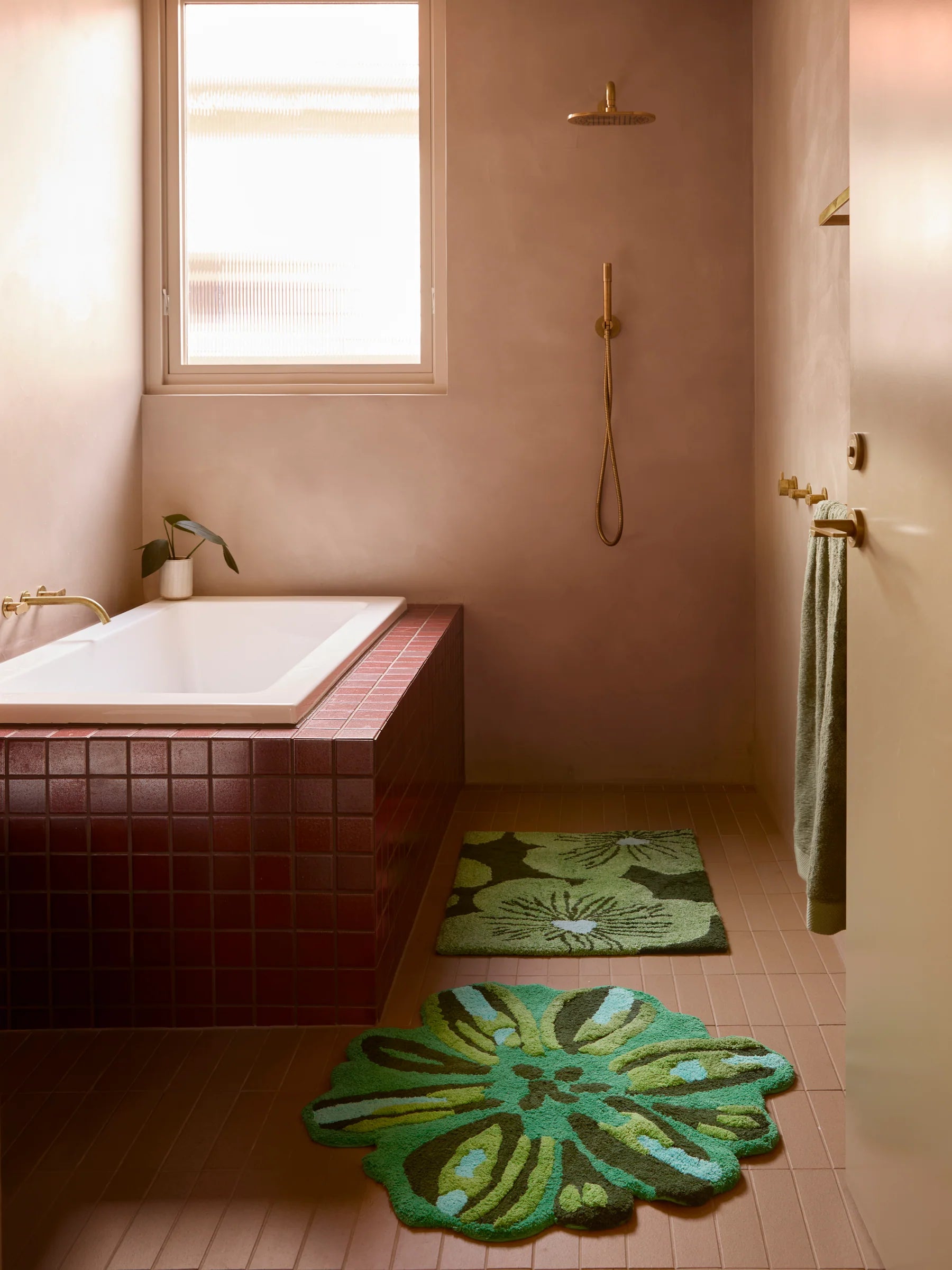 Bonnie and Neil Jardin Green Bath Mat
