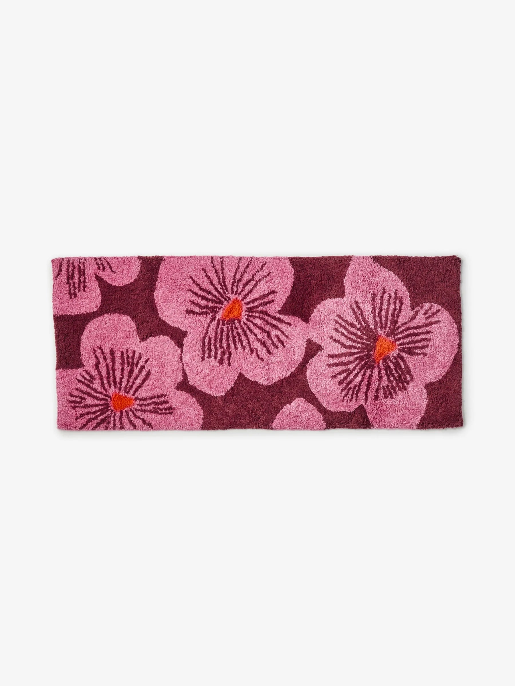 Bonnie and Neil Jardin Long Pink Bath Mat